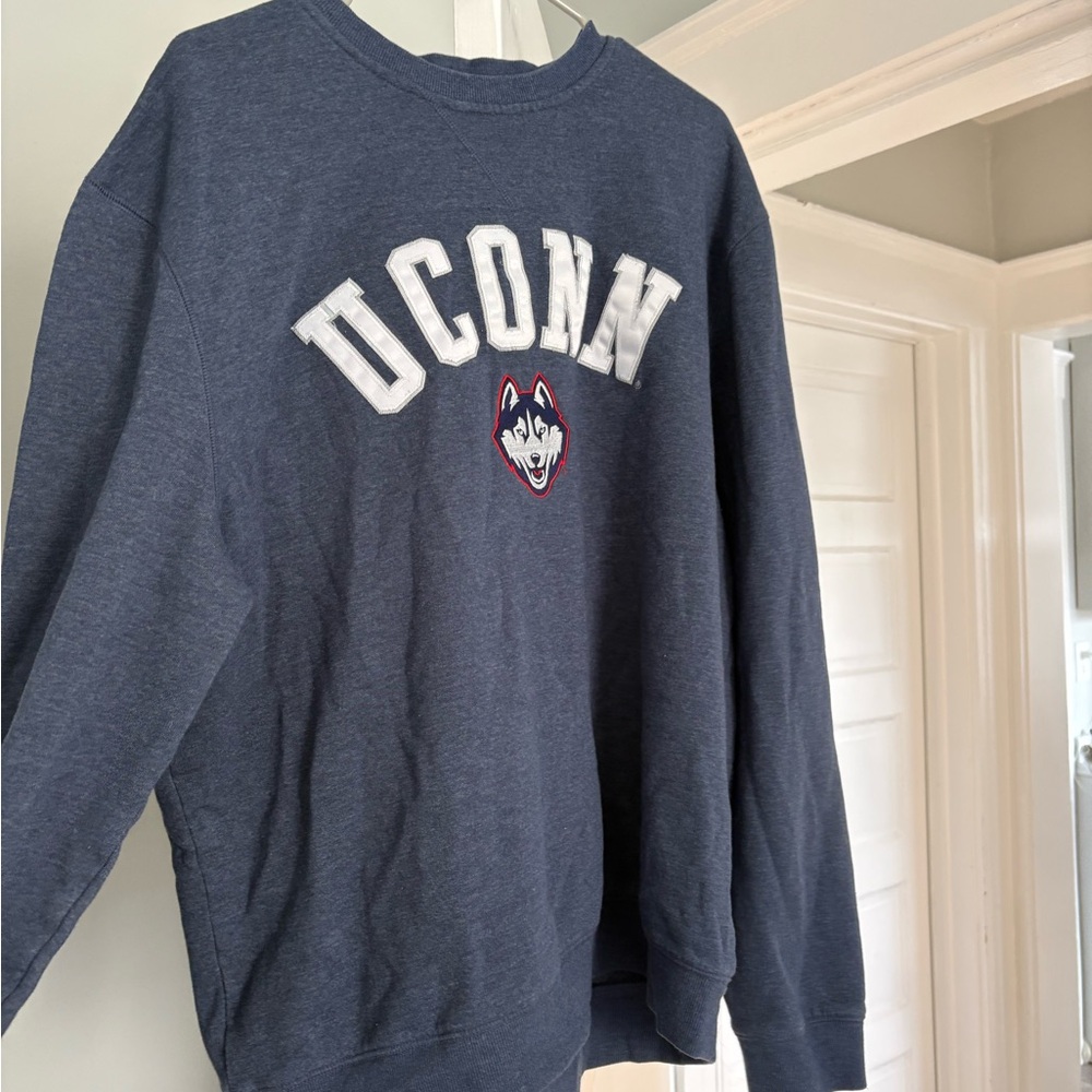 UConn Huskies Navy Crewneck Sweatshirt - Collegiate Comfort